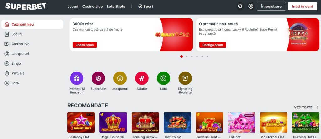 Superbet Home Page